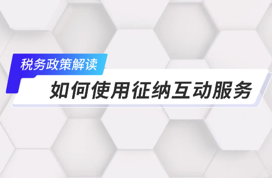 優(yōu)化營商環(huán)境在行動｜稅務(wù)政策解讀：如何使用征納互動服務(wù)?