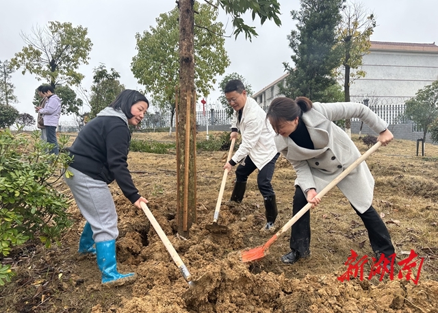 新化北控水务有限公司开展义务植树活动