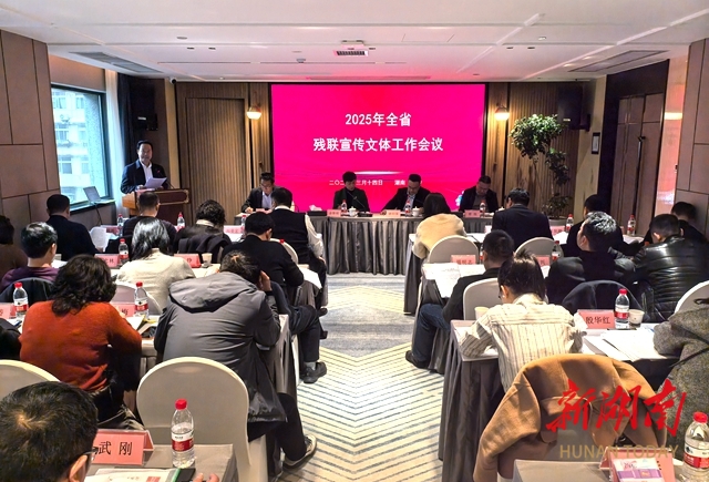 新化县残联在全省残联宣传文体工作会议上作典型经验交流