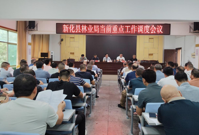 新化县林业局调度当前重点工作 筑牢生态安全屏障