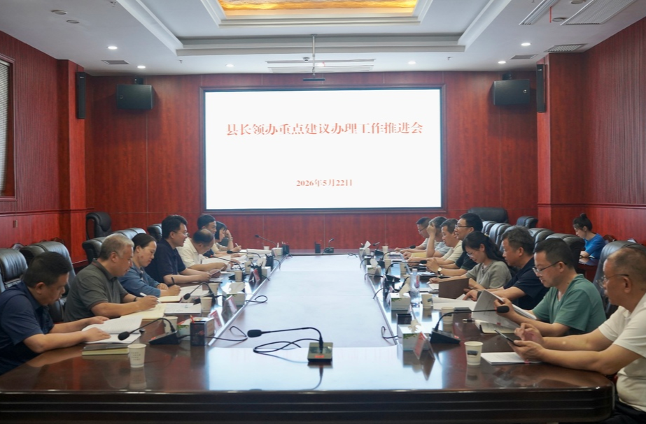 新化县召开县长领办重点建议办理工作推进会