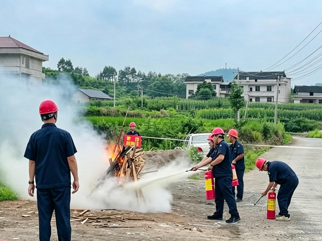 新化县科工信局组织民爆销售企业开展消防逃生应急演练