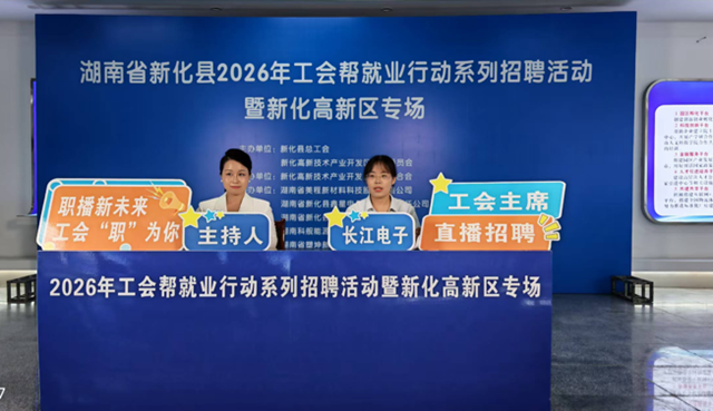 新化高新区“娘家人送岗”直播带岗专场举行