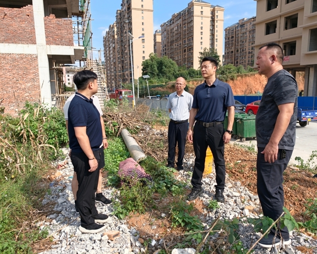 彭韬督导调研安置区建设工作
