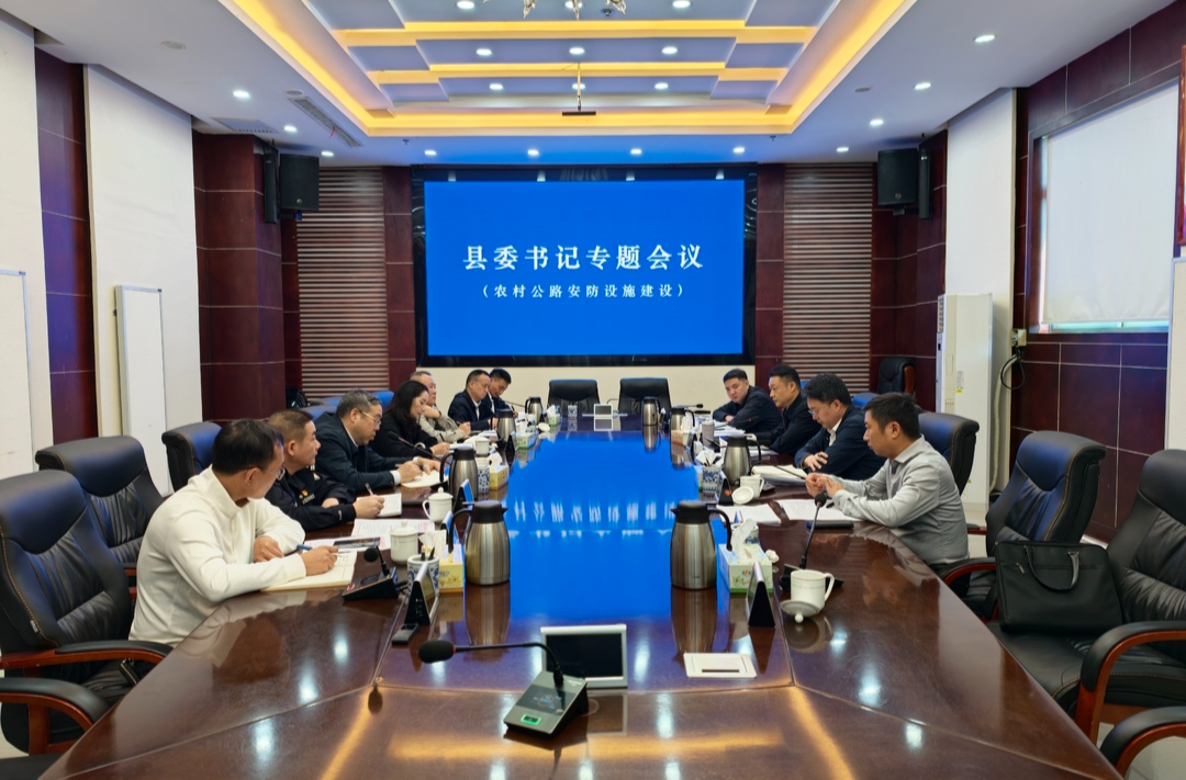 彭韬主持召开专题会议部署推进农村公路安防设施建设