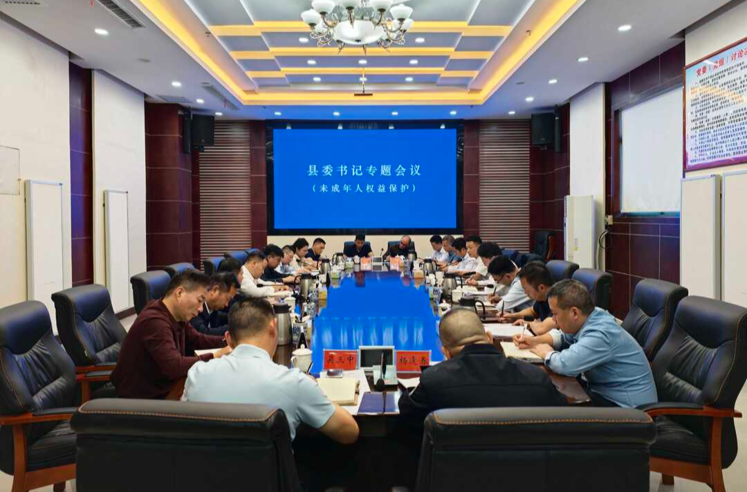 彭韬主持召开书记专题会议研究部署未成年人权益保护工作