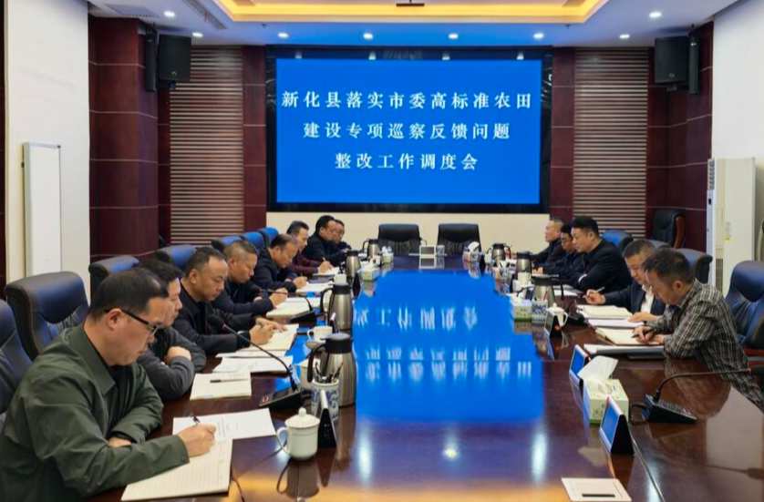 新化县落实市委高标准农田建设专项巡察反馈问题整改工作调度会召开